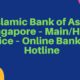 Islamic Bank of Asia, Singapore – MainHead Office – Online Banking-Hotline